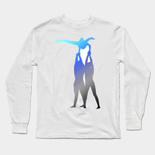 A women’s trio doing gut on double support Long Sleeve T-Shirt